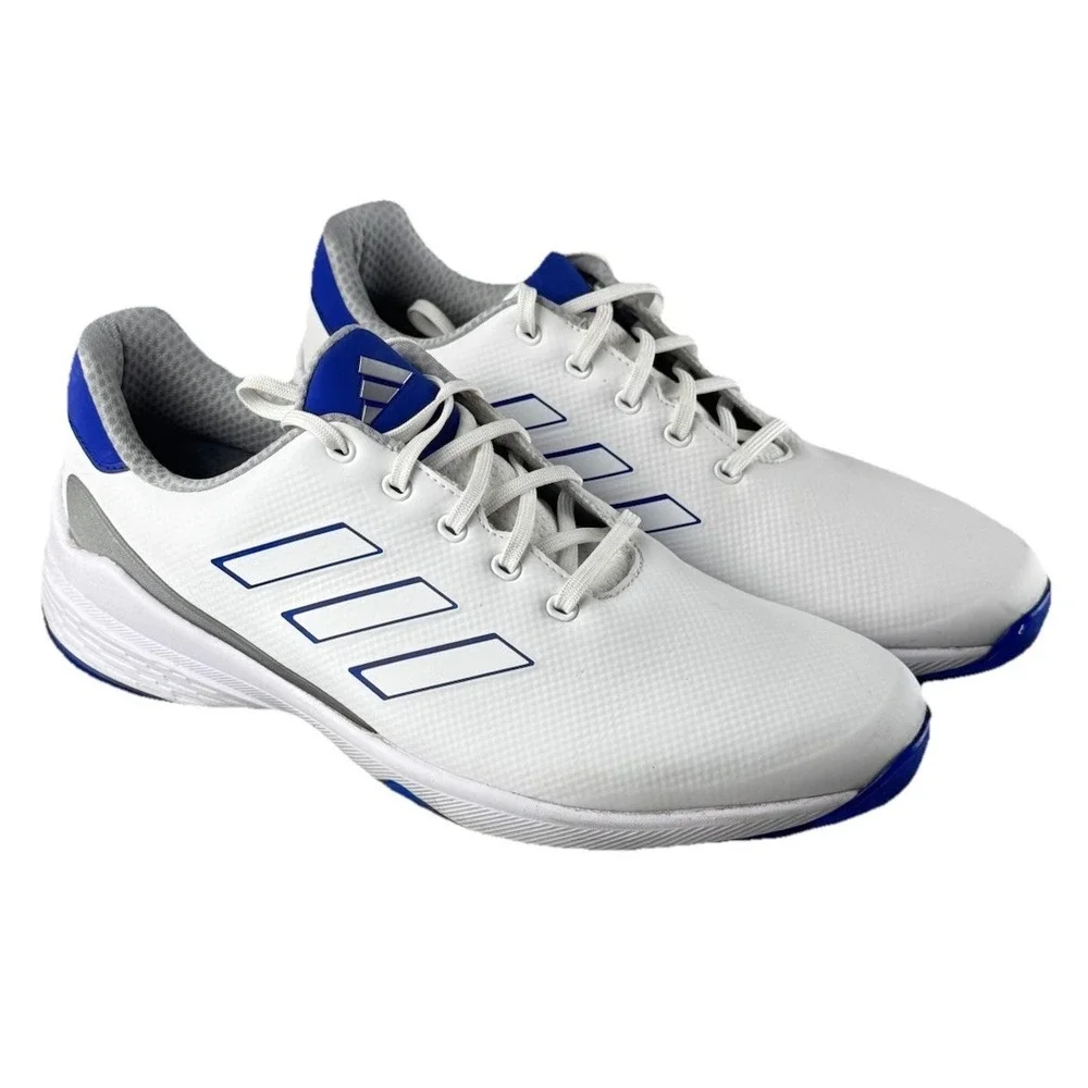 Adidas ZG23 Men's‎ Golf Shoes Size 13 White/Blue | Lightstrike | Waterproof